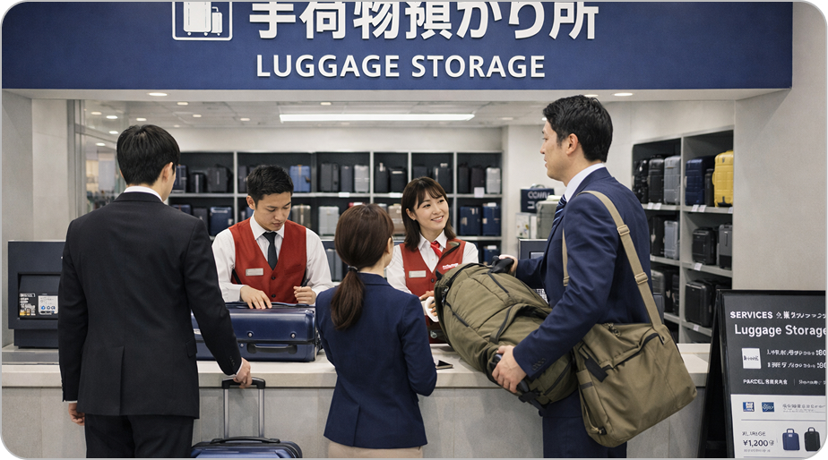 東京駅周辺の手荷物預かり所のイメージ