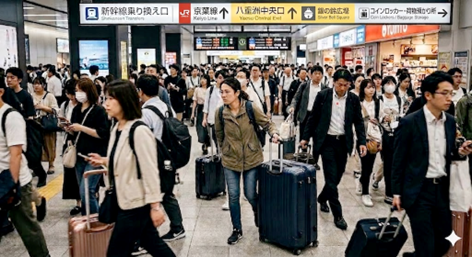 東京駅に到着したとき、真っ先に困るのが荷物